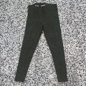 Sonoma Green Patterned Leggings